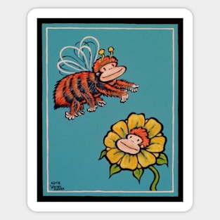 Ape Bee and Ape Flower Sticker